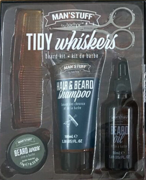 Man stuff by technic tidy whiskers beard kit - 5 dele online shopping billigt tilbud shoppetur