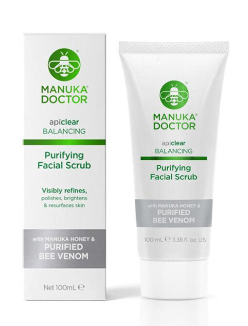 Manuka doctor apiclear balancing purifying facial scrub 100ml online shopping billigt tilbud shoppetur