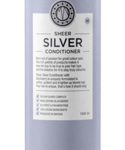 Maria nila stockholm sheer silver conditioner 1L online shopping billigt tilbud shoppetur