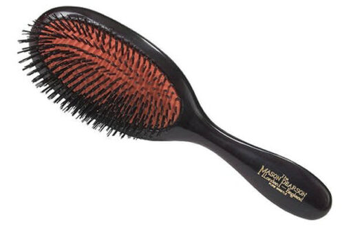 Mason pearson hair brush BN3 handy size dark ruby including cleaner online shopping billigt tilbud shoppetur