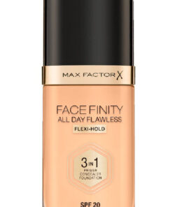 Max factor X face finity all day flawless 3in1 primer concealer foundation SPF20 44 warm ivory 30ml online shopping billigt tilbud shoppetur