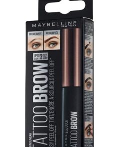 Maybelline tattoo brow easy pell off tint dark brown 4