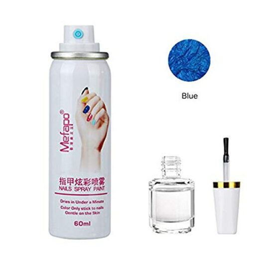 Mefapo nails spray paint blue 60ml online shopping billigt tilbud shoppetur