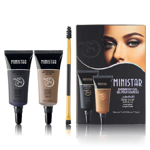 Ministar eyebrow gel with lexury eyebrow brush 7ml online shopping billigt tilbud shoppetur