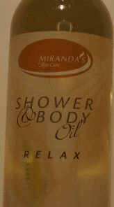 Miranda's Shower Body Oil Relax online shopping billigt tilbud shoppetur