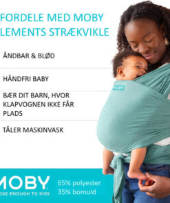 Moby elements strækvikle holder forældre og babyer på farten 3.6-15 kg online shopping billigt tilbud shoppetur