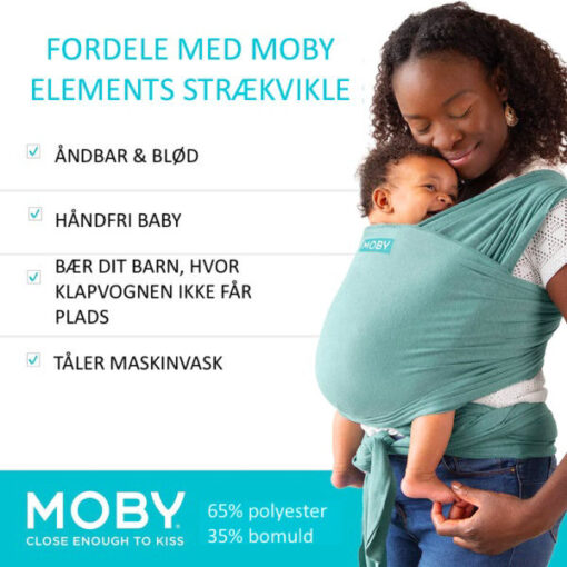 Moby elements strækvikle holder forældre og babyer på farten 3.6-15 kg online shopping billigt tilbud shoppetur