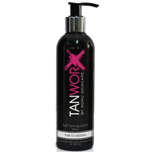 Monu tanworx self tanning lotion with tan enhancers medium 200ml online shopping billigt tilbud shoppetur