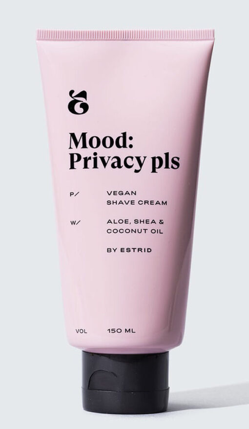 Mood privacy pls by estrid vegan shave cream aloe shea & coconut oil 150ml online shopping billigt tilbud shoppetur