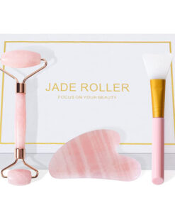 Movalues your beauty secret original jade roller rose - 3 dele online shopping billigt tilbud shoppetur