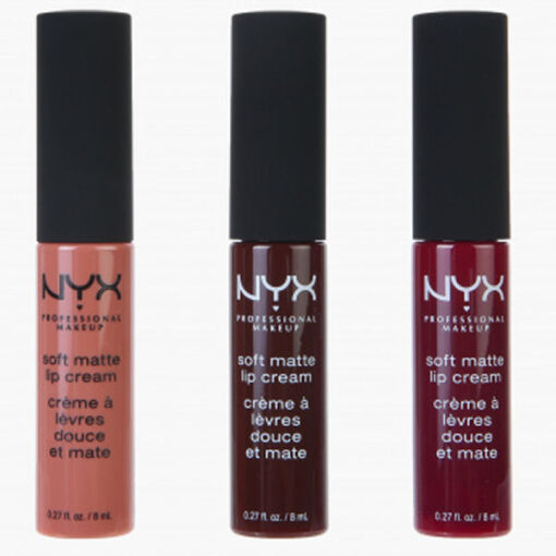 NYX soft matte lip cream set 14 3 stk 8ml online shopping billigt tilbud shoppetur