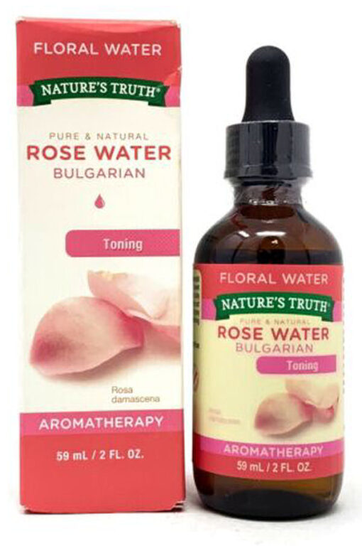 Nature's truth pure & natural rose water bulgarian toning aromatherapy 59ml online shopping billigt tilbud shoppetur