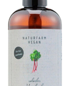 Naturfarm vegan rabarber håndsæbe med økologisk mango æble og glycerin 250ml online shopping billigt tilbud shoppetur