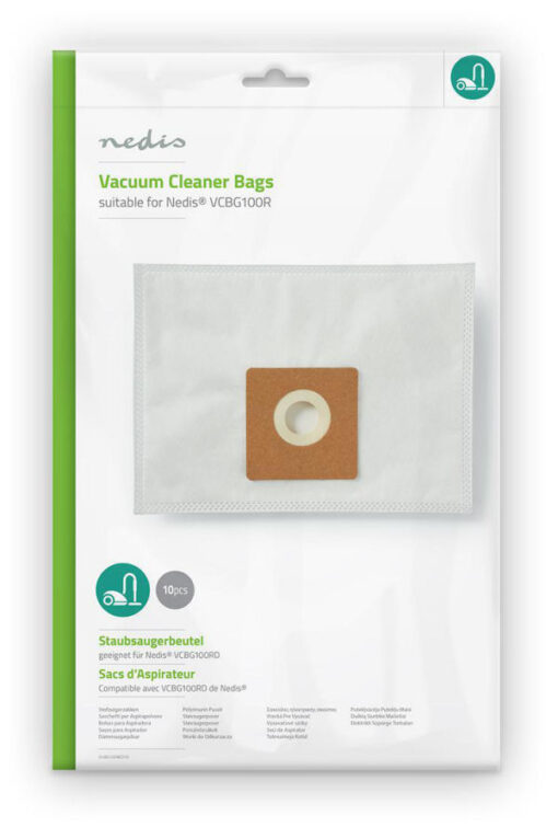 Nedis vacuum cleaner bags til VCGB500 + VCBG550 serie 10 stk. online shopping billigt tilbud shoppetur