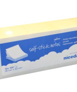 Niceday self stick notes 12 x 100 38mm x 50mm online shopping billigt tilbud shoppetur