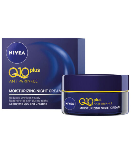 Nivea Q10 plus anti-wrinkle moisturizing night cream 50ml online shopping billigt tilbud shoppetur