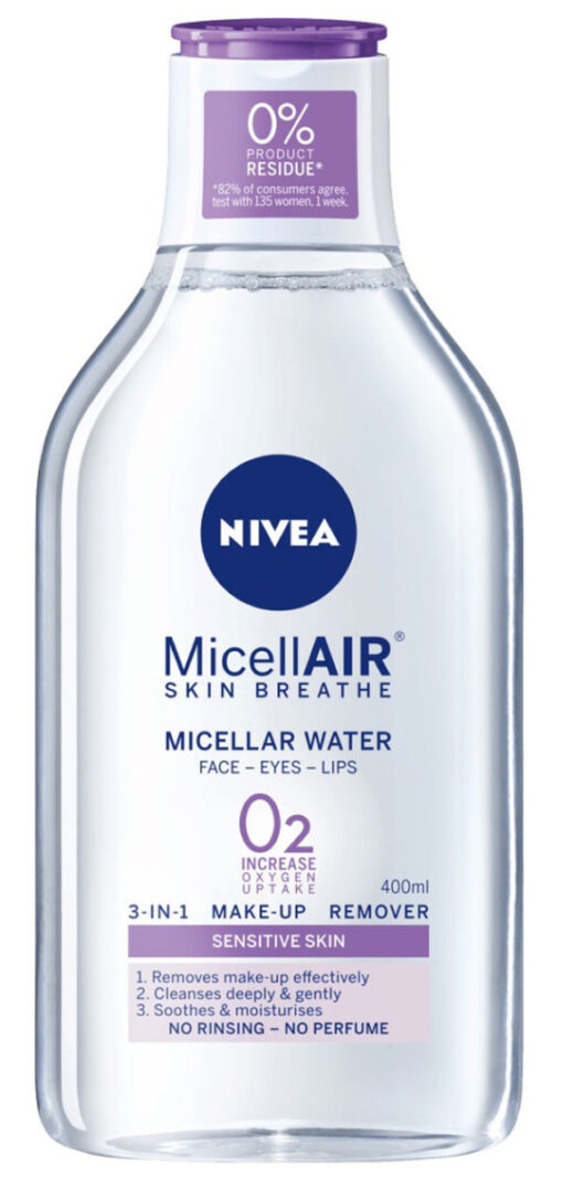 Nivea micellair skin breathe micellar cleansing water 3-in-1 make-up remover 400ml online shopping billigt tilbud shoppetur