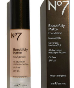 No7 beautifully matte foundation SPF15 cool vanilla 30ml online shopping billigt tilbud shoppetur