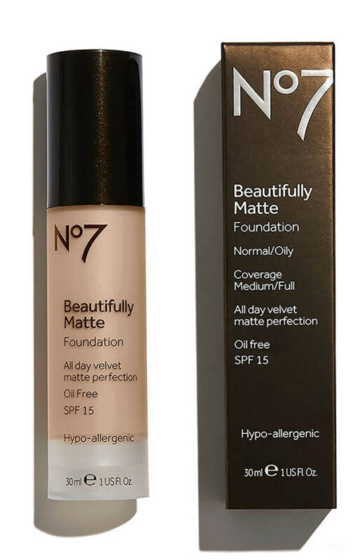 No7 beautifully matte foundation SPF15 cool vanilla 30ml online shopping billigt tilbud shoppetur