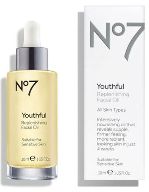 No7 youthful replenishing facial oil all skin types 30ml online shopping billigt tilbud shoppetur