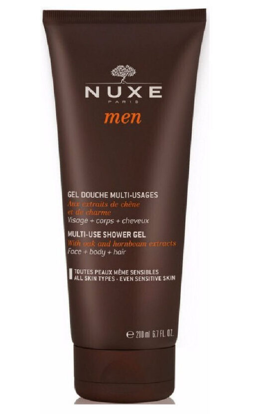 Nuxe paris men multi-use shower gel with oak and hornbeam extracts 200ml online shopping billigt tilbud shoppetur