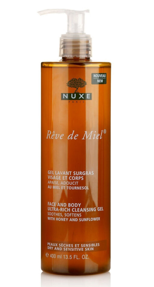 Nuxe paris réve de miel face and body ultra-rich cleansing gel 400ml online shopping billigt tilbud shoppetur