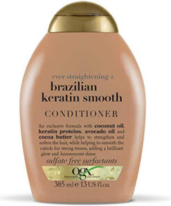 OGX ever straightening brazilian keratin smooth conditioner 385ml online shopping billigt tilbud shoppetur