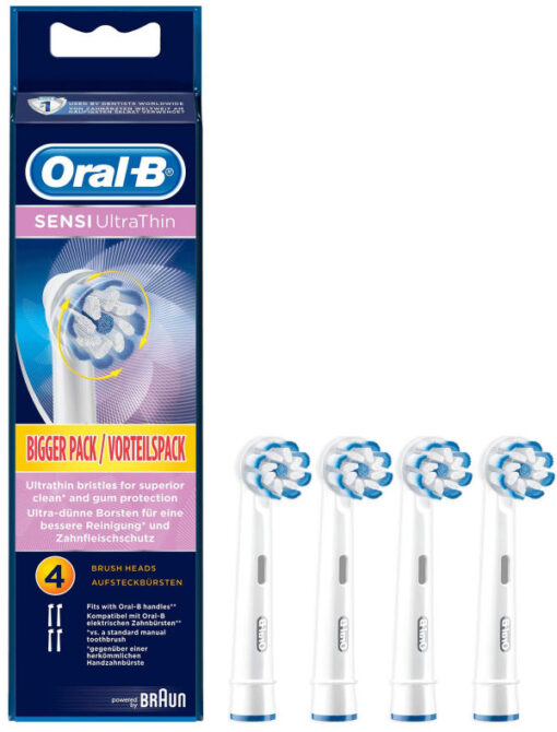 Oral-b sensi ultrathin value pack brush heads 4 stk. online shopping billigt tilbud shoppetur