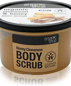 Organic shop organic cinnamon & honey body scrub 250ml online shopping billigt tilbud shoppetur