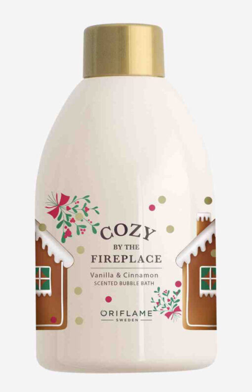 Oriflame sweden cozy by the fireplace vanilla & cinnamon scented bubble bath 300ml online shopping billigt tilbud shoppetur