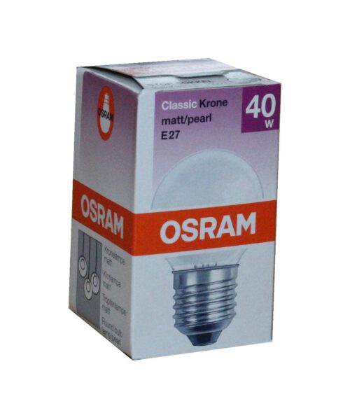 Osram classic krone mat stor sokkel E27 40w online shopping billigt tilbud shoppetur