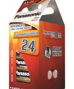 Panasonic batteri alkaline pro power advanced long lasting energy AA 24 stk. online shopping billigt tilbud shoppetur