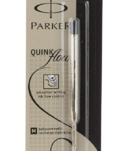 Parker quink flow ballpoint refill medium black online shopping billigt tilbud shoppetur