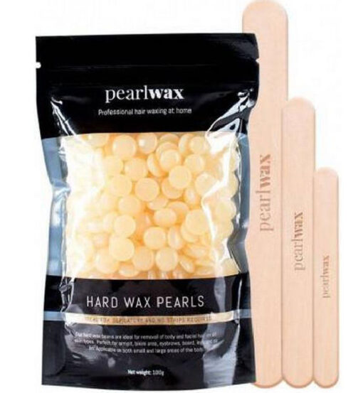 Pearlwax hard wax beans honey 100g online shopping billigt tilbud shoppetur