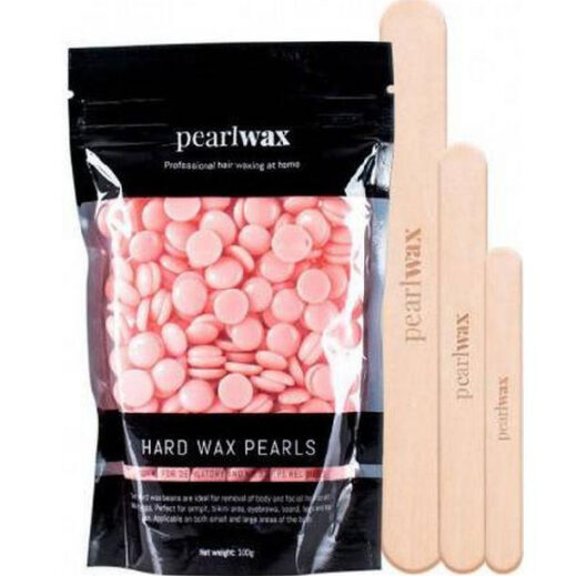 Pearlwax hard wax beans rose 100g online shopping billigt tilbud shoppetur