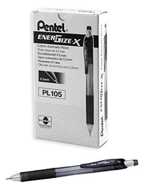 Pentel energize-X 0.5mm automatic pencil PL105 black 12 stk. online shopping billigt tilbud shoppetur