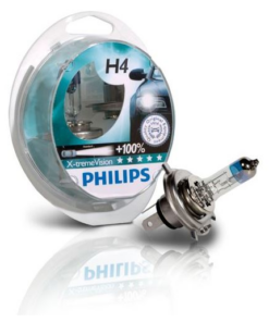 Philips H4 X-treme Version +100% forlygtepære online shopping billigt tilbud shoppetur