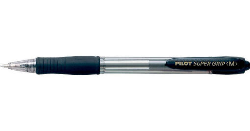 Pilot super grip ball point pen medium 1.0mm black 12 stk. online shopping billigt tilbud shoppetur