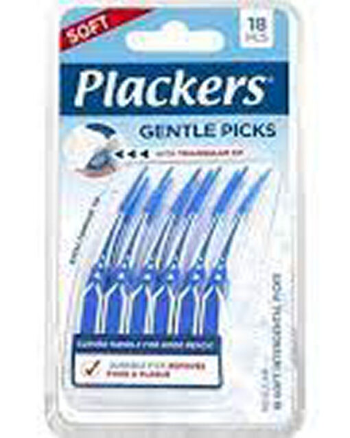 Plackers gentle picks soft 18 stk. online shopping billigt tilbud shoppetur