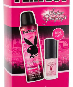 Playboy gaveæske super playboy deo body spray 150ml + eau de toilette 11ml online shopping billigt tilbud shoppetur