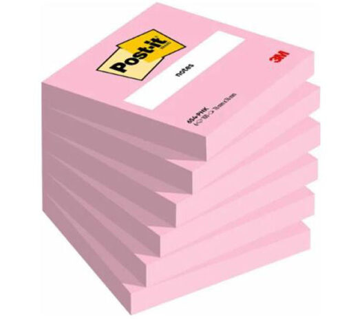 Post-it 3M notes 76mmx76mm 654-PNK 6x100 stk. pink online shopping billigt tilbud shoppetur