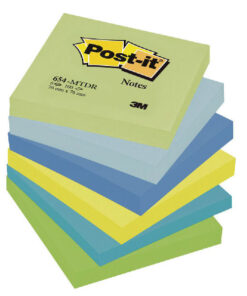 Post-it notes 76x76mm 100 ark mixfarvet 6 pack online shopping billigt tilbud shoppetur