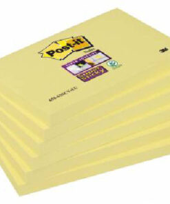 Post-it super sticky notes 76x127mm 90 ark gul 6 pack online shopping billigt tilbud shoppetur