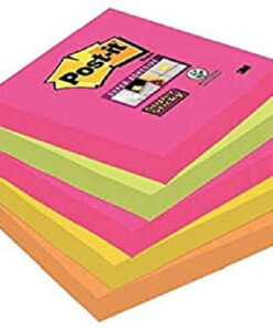 Post-it super sticky notes 76x76mm 90 ark mixfarvet 5 pack online shopping billigt tilbud shoppetur