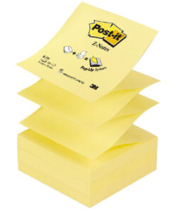 Post-it z-notes 76x76mm 100 ark gul 12 pack R-330 online shopping billigt tilbud shoppetur