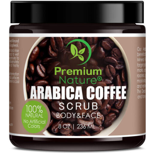 Premium nature scrub body & face arabica coffee 236ml online shopping billigt tilbud shoppetur