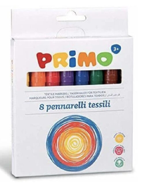 Primo textile fibre-tip pens 8 stk. online shopping billigt tilbud shoppetur