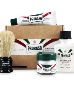Proraso shave travel kit 4 produkter online shopping billigt tilbud shoppetur
