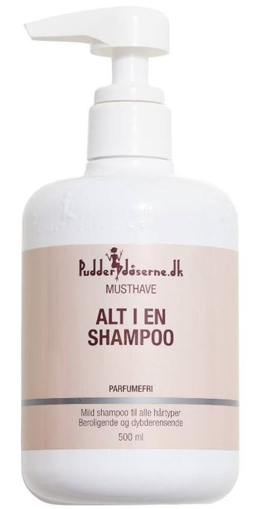 Pudderdåserne musthave alt i en shampoo parfumefri 500ml online shopping billigt tilbud shoppetur