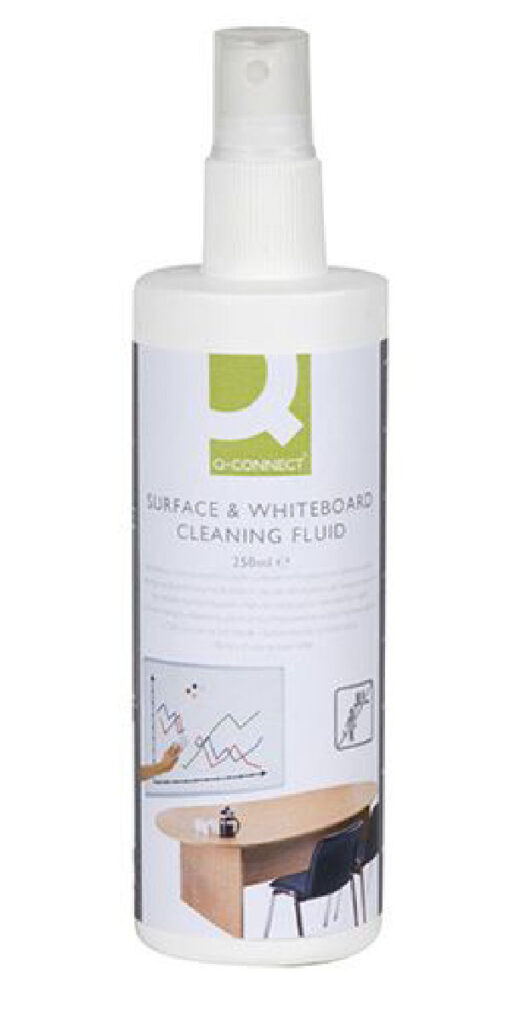 Q-connect surface & whiteboard cleaning fluid 250ml online shopping billigt tilbud shoppetur